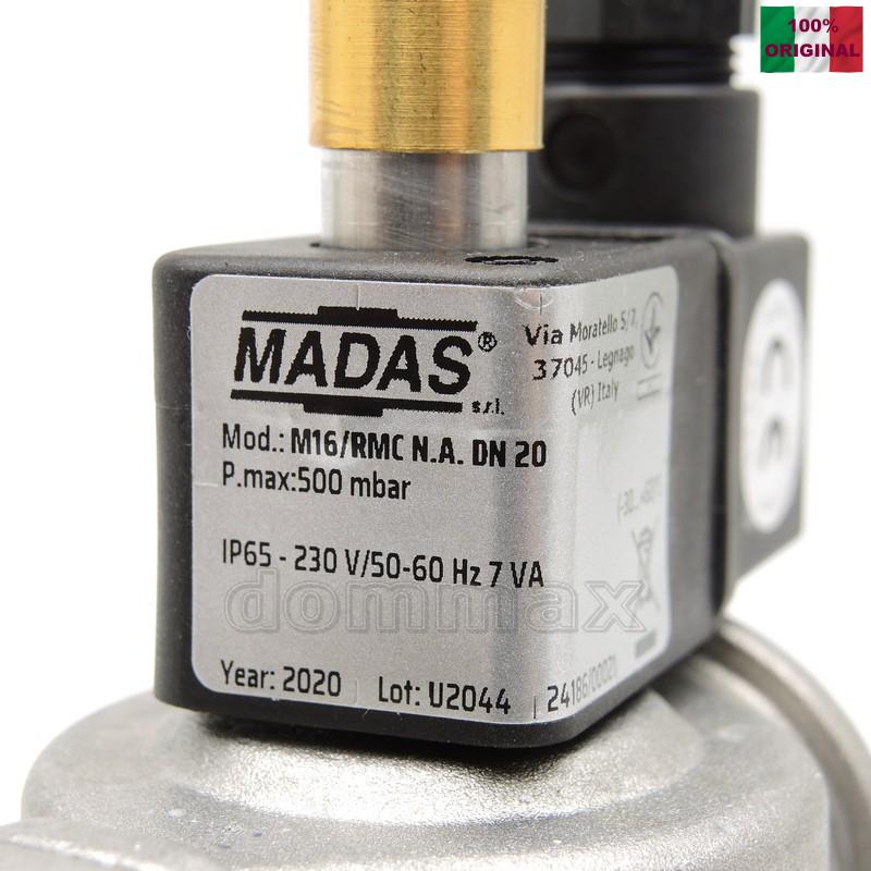  ������ ������ ��� ���� MADAS M16/RMC N.A. DN20 3/4" ���������-�������� � ������ �������, ���� 500 mbar ���������� ���������-�������� � ������ �������� Madas ���� 1916,2 ��� / ������ � ���