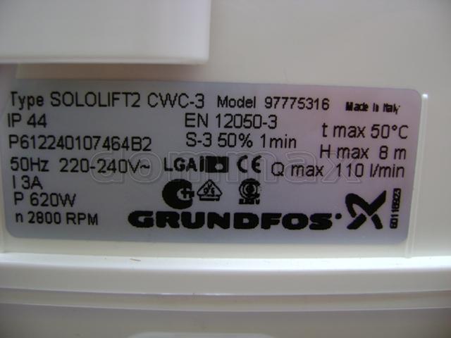  ����� ��������� Grundfos Sololift2 CWC-3 ��������� ���� 23502,6 ��� / ������ � ���