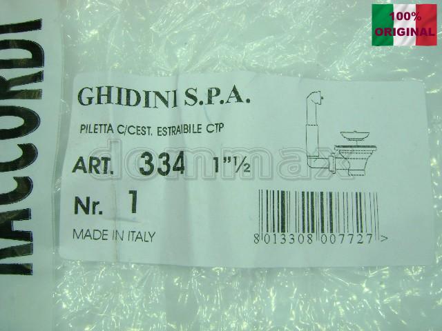 334 ������ �. 115 x 11/2" � ��������� ������ � � GHIDINI ���� 694,1 ��� / ������ � ���