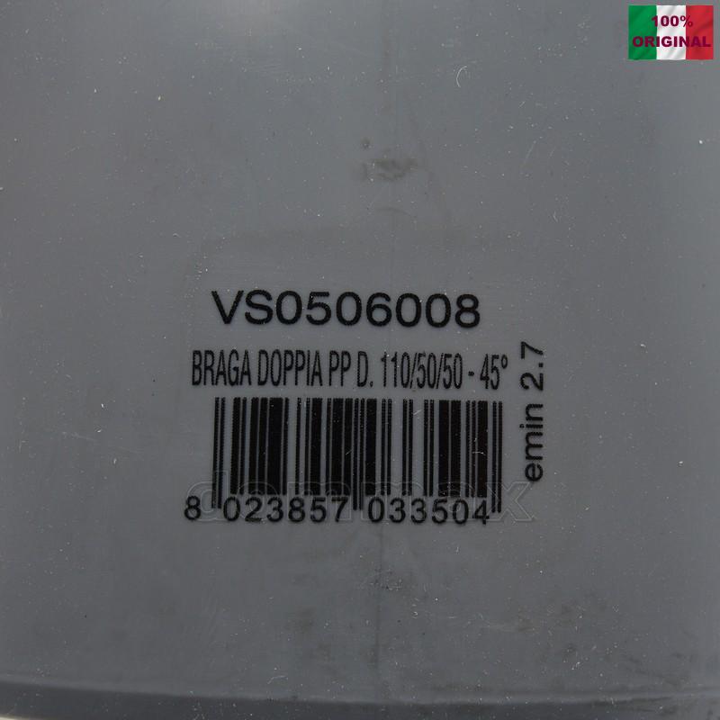 506008 ���������� ������������ 110 x 50 45* ���������� ��������������� Valsir ���� 400,4 ��� / ������ � ���