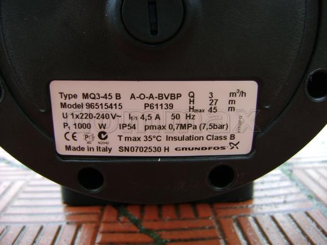  ������� ������� Grundfos MQ3-45 �������� ������� ���� 18128 ��� / ������ � ���