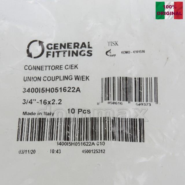 3400.I5 ����� ������� �. 16 x 3/4"� ��������� �� ����� �������� ��������� ��� ������ General Fittings ���� 183,7 ��� / ������ � ���