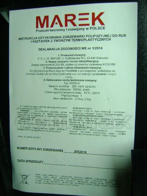  �������� ��� ����������� (20-63��) ������� 1500�� ������������� Marek ���� 2460,7 ��� / ������ � ���