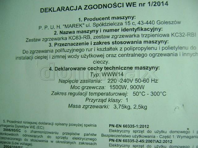  �������� ��� ����������� (20-63��) ������� 1500�� ������������� Marek ���� 2460,7 ��� / ������ � ���