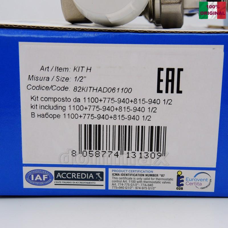 KIT H ���� ���������� (��������) � ������������ 1/2" ������ ����������� � ������������ ������ Icma ���� 1202,3 ��� / ������ � ���