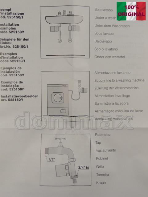 525150 ����������� ��������� 3/4" �� ��������� ���������� �� ��������� Caleffi ���� 2186,8 ��� / ������ � ���