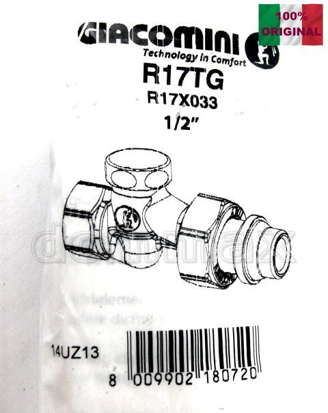 R17�033 ���� ���������� 1/2" ������ ������ ����������� ������ ������ Giacomini ���� 180,4 ��� / ������ � ���
