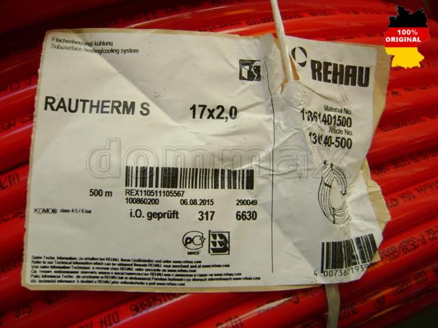 136140500 ����� REHAU Rautherm S �. 17 x 2,0�� (����� 500 �) ��� ������� ���� ���� 58,1 ��� / ������ � ���