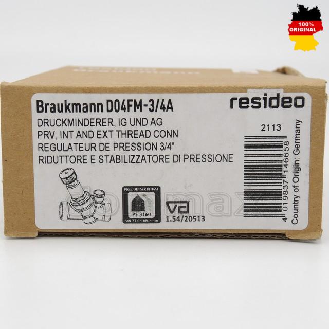  �������� ����� 3/4" Honeywell (Resideo Braukmann) D04FM-3/4A �������� ���� 1919,5 ��� / ������ � ���