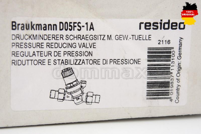  �������� ����� 1" � ������ Honeywell (Resideo Braukmann) D05FT-1A � ������� �������� �� ������ D05FS-1A � ���� 5786 ��� / ������ � ���