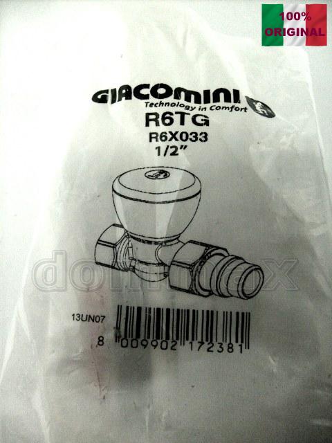 R6X033 ���� ���������� 1/2" ������ ������� ����������� ������ ������� Giacomini ���� 300,3 ��� / ������ � ���