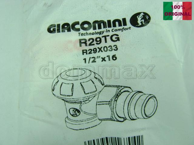 R29X033 ���� ���������� 1/2" x M16 ������� ������ ����������� � ������� ������ Giacomini ���� 225,5 ��� / ������ � ���