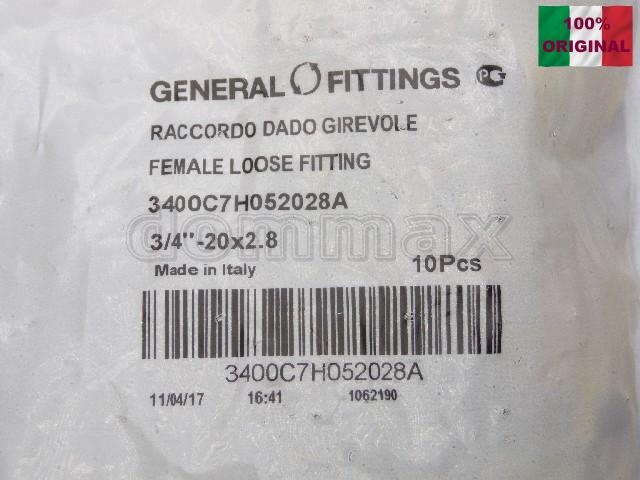 3400.C7 ����� ������� �. 20 x 3/4"� �� ����� �������� ��� ������ General Fittings ���� 182,6 ��� / ������ � ���