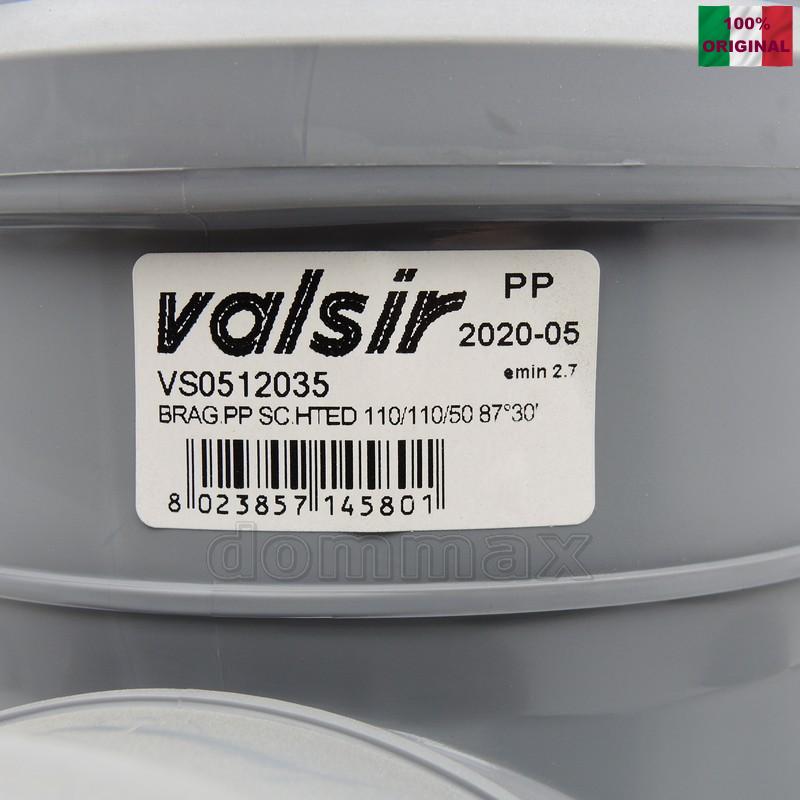 512035 ���������� ������������ 110 x 50 87* �������� ���������� ��������������� ������ Valsir ���� 798,6 ��� / ������ � ���