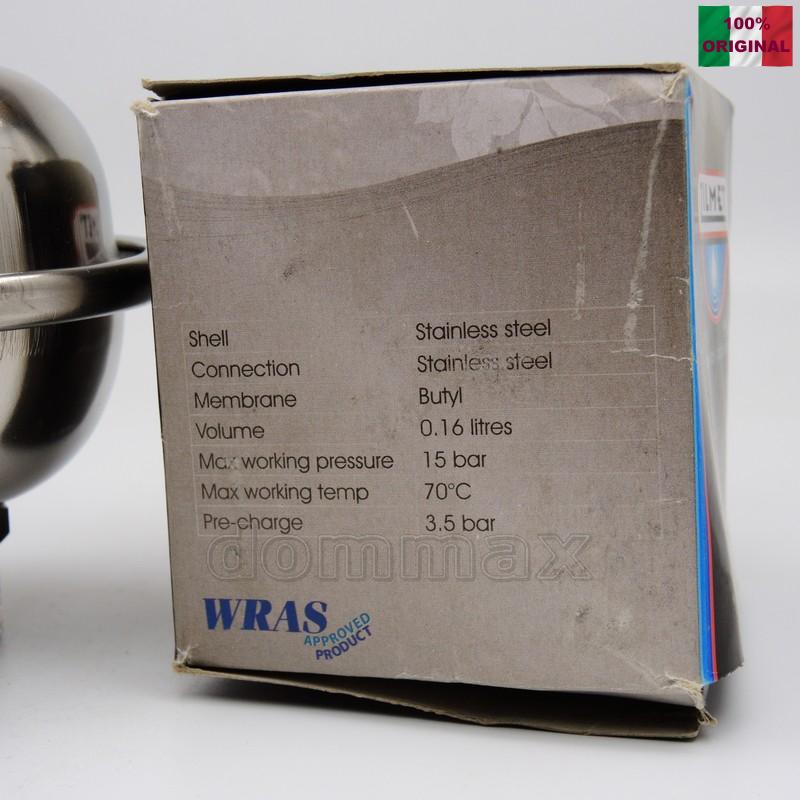  ����������� ��������� Zilmet Z160 INOX 1/2"� ���������� ���������� 1/2"� ���������� ���� 2316,6 ��� / ������ � ���
