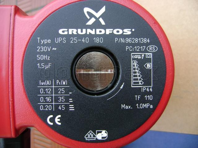  ����� ������������� Grundfos UPS 25/40 180�� �������������� ���� 4676,1 ��� / ������ � ���