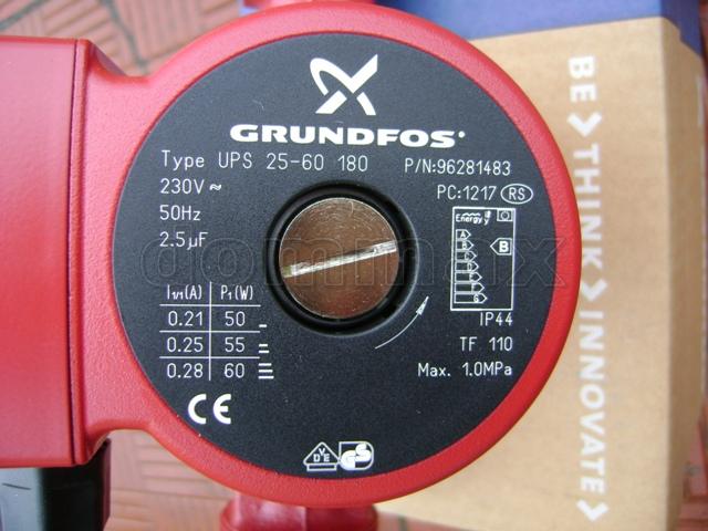  ����� ������������� Grundfos UPS 25/60 180�� �������������� ���� 4846,6 ��� / ������ � ���