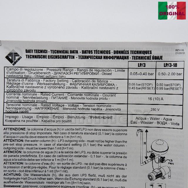  ���� ������ ���� LP-3 Italtecnica ���� 589,6 ��� / ������ � ���