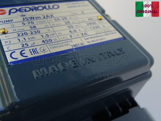  ������� ������� Pedrollo JSWm 2AX ����� ( 1,1���, 24� Zilmet) �������� ������� JSWm2AX ����� ���� 13220,9 ��� / ������ � ���