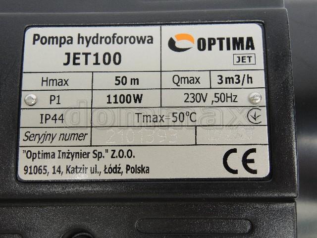  ����� ����������� Optima JET100 ����� ( 1,1���) ������������ ����� ���� 3643,2 ��� / ������ � ���