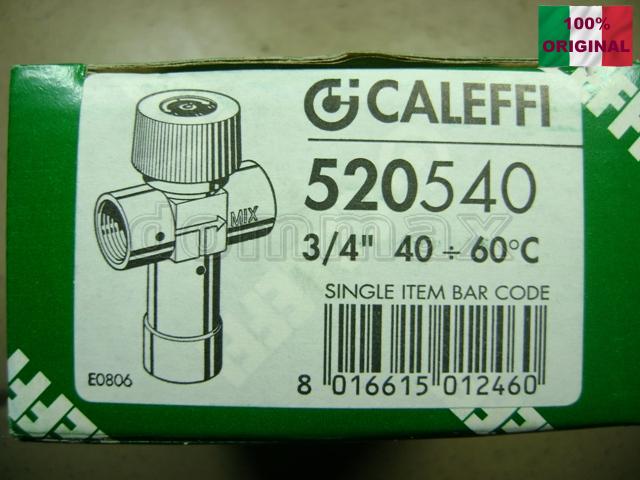 520540 �������-��������� 3-������� 3/4" (40-60*�) ��������� ��������� 3-������� Caleffi ���� 3878,6 ��� / ������ � ���