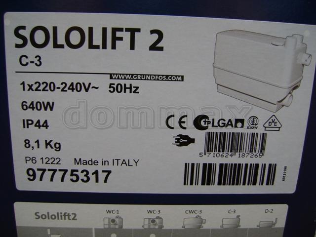  ����� ��������� Grundfos Sololift2 C-3 ��������� ���� 21697,5 ��� / ������ � ���