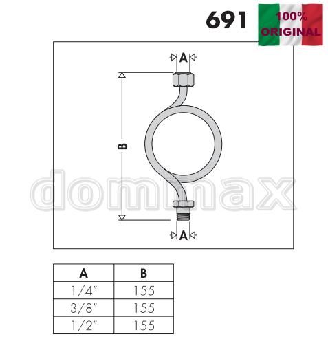 691400 ����� ����������� ��������� 1/2" ���������� Caleffi ���� 1280,4 ��� / ������ � ���
