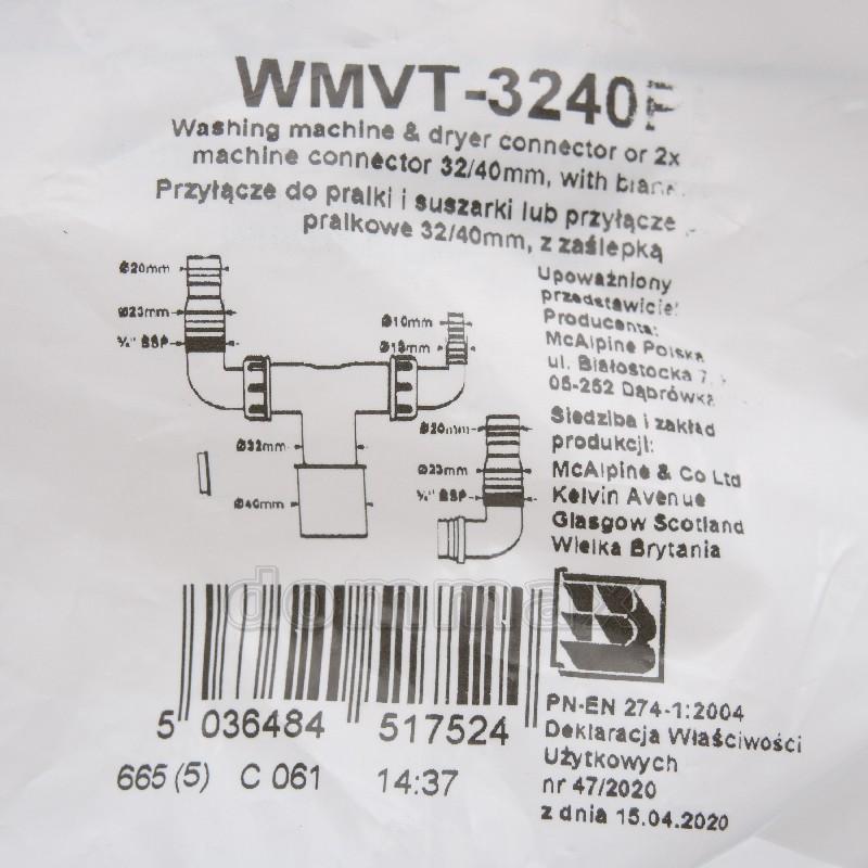 WMVT-3240PL ����� ��� ���������� ������� �� �������� ������ 32/40 �� ����������� ���������� � ��������� ������ � ����������� McAlpine ���� 454,3 ��� / ������ � ���